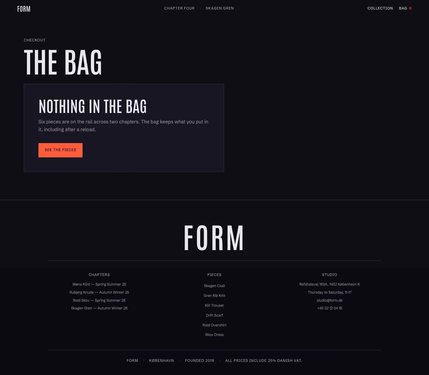Form — Bag sayfasının ekran görüntüsü