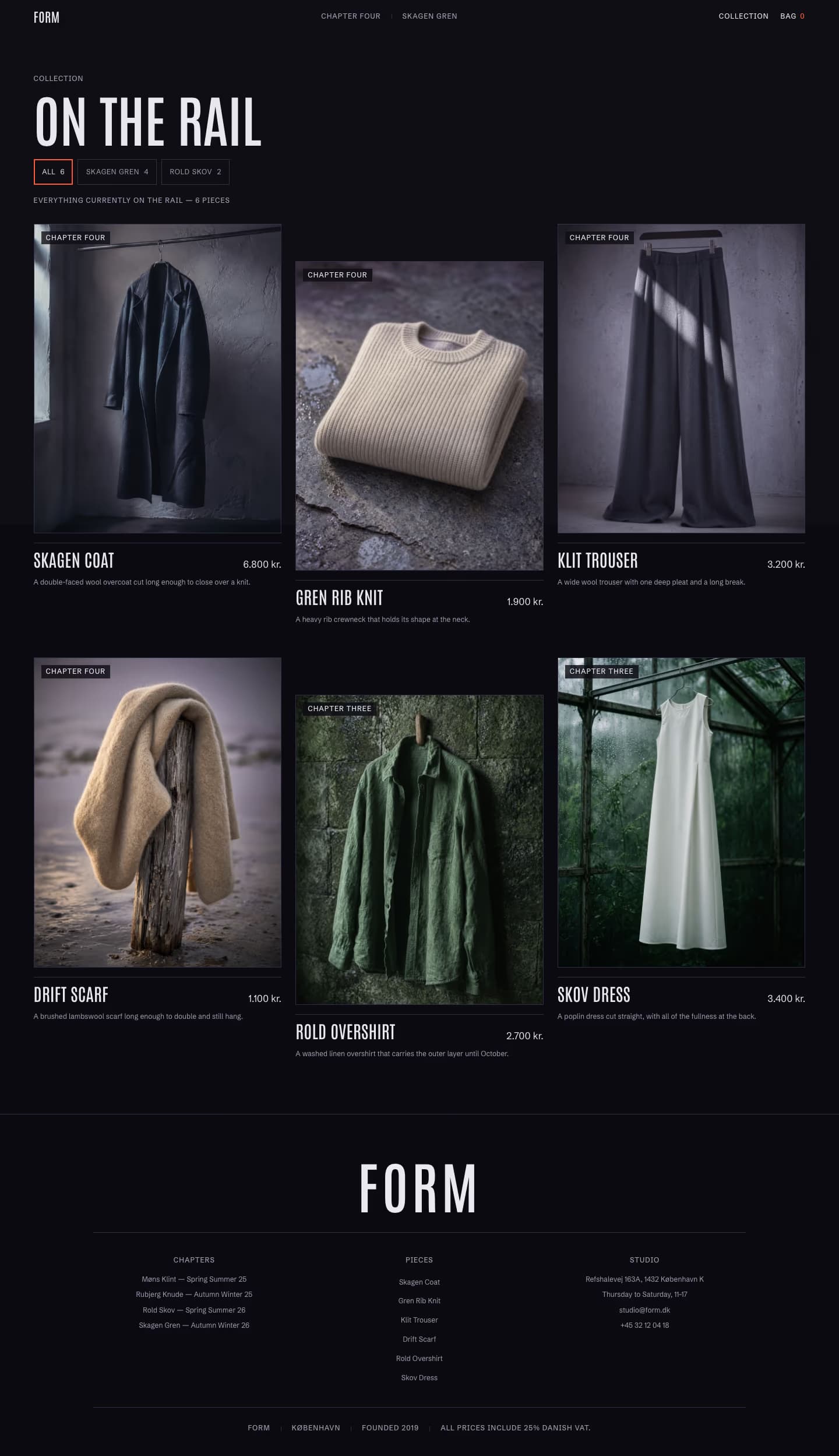 Form — Collection sayfasının ekran görüntüsü
