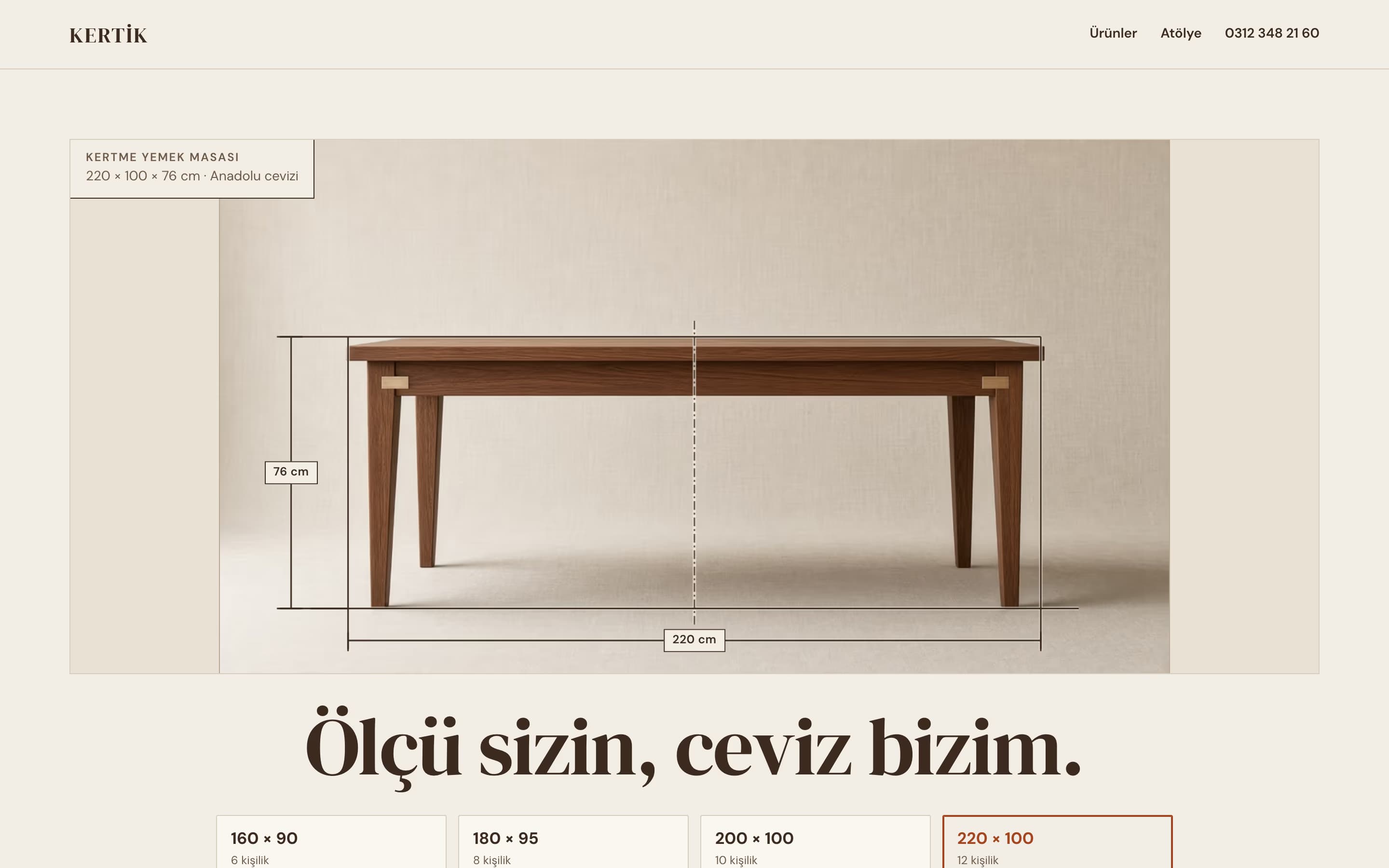Mobilya — Kertik Ahşap şablonunun ekran görüntüsü
